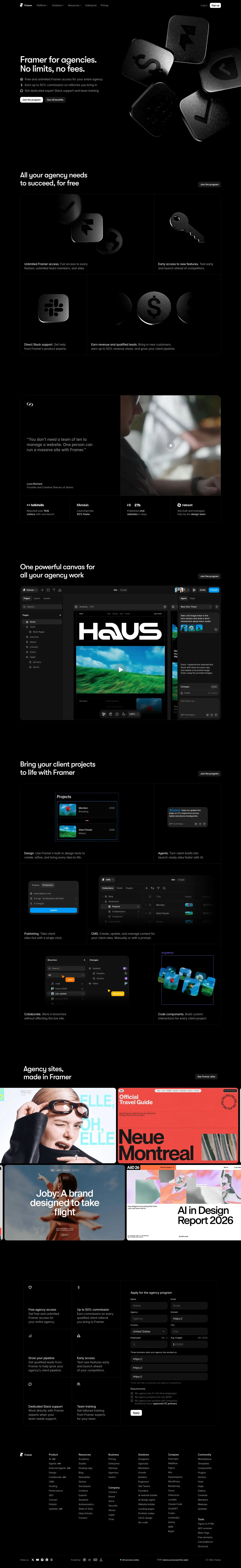 Framer — Partners
