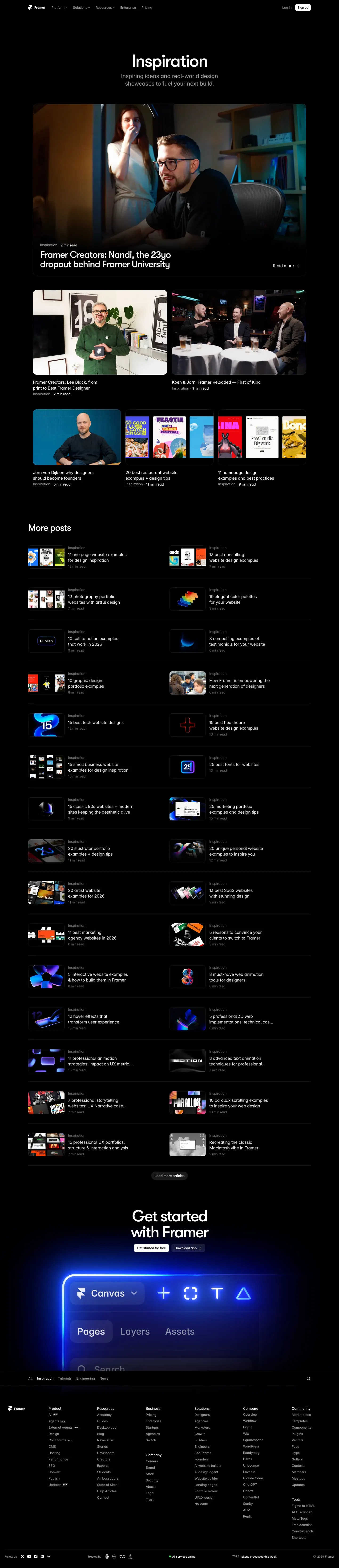Framer — Blog Post