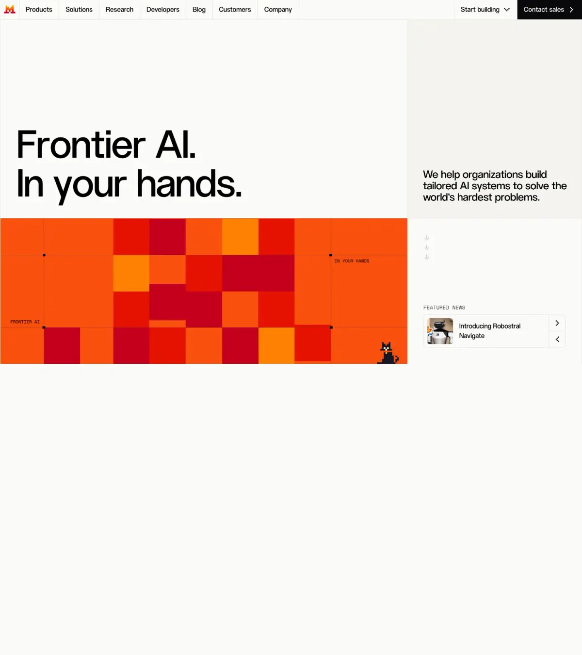 Mistral AI — Landing