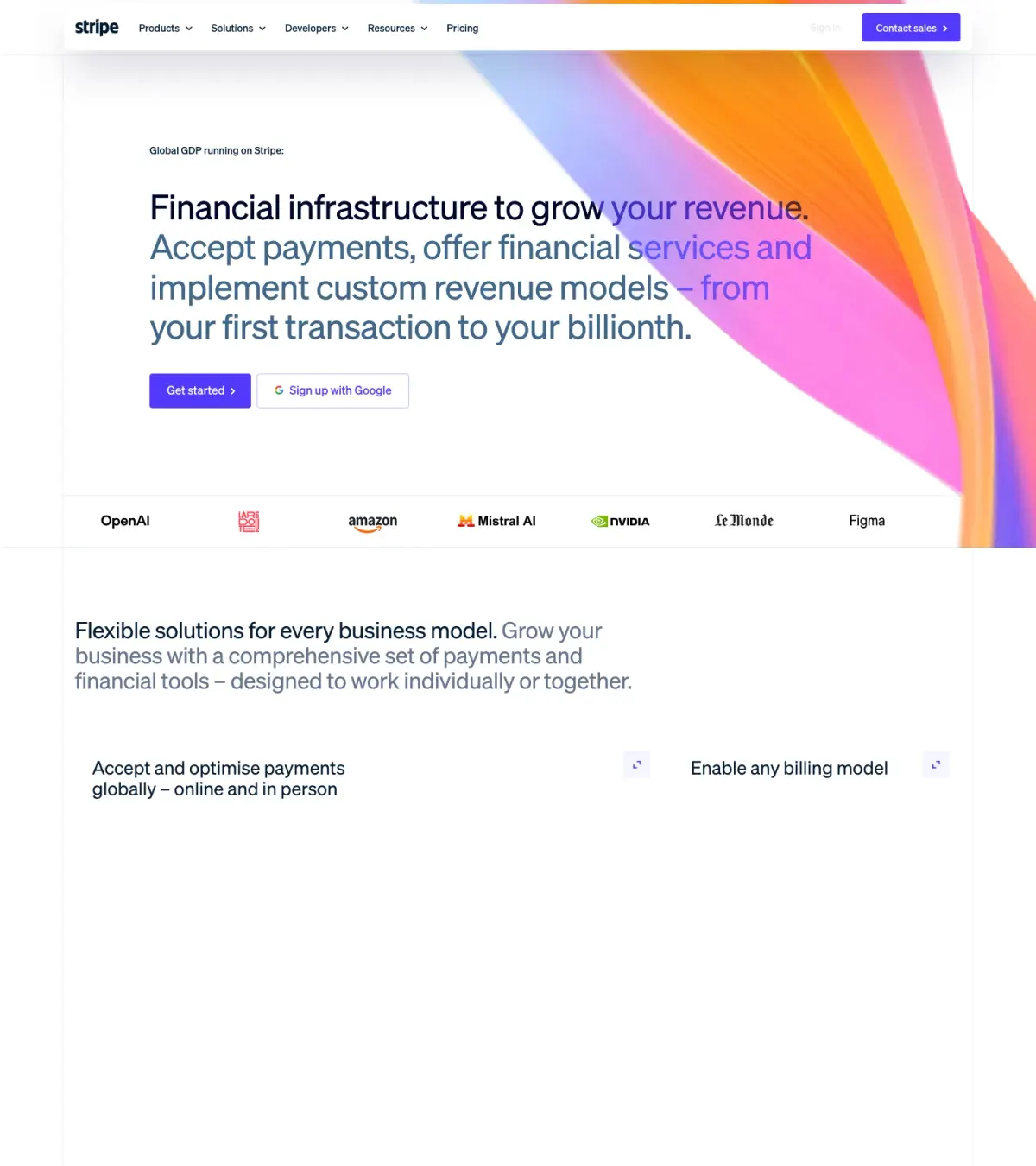Stripe — Landing