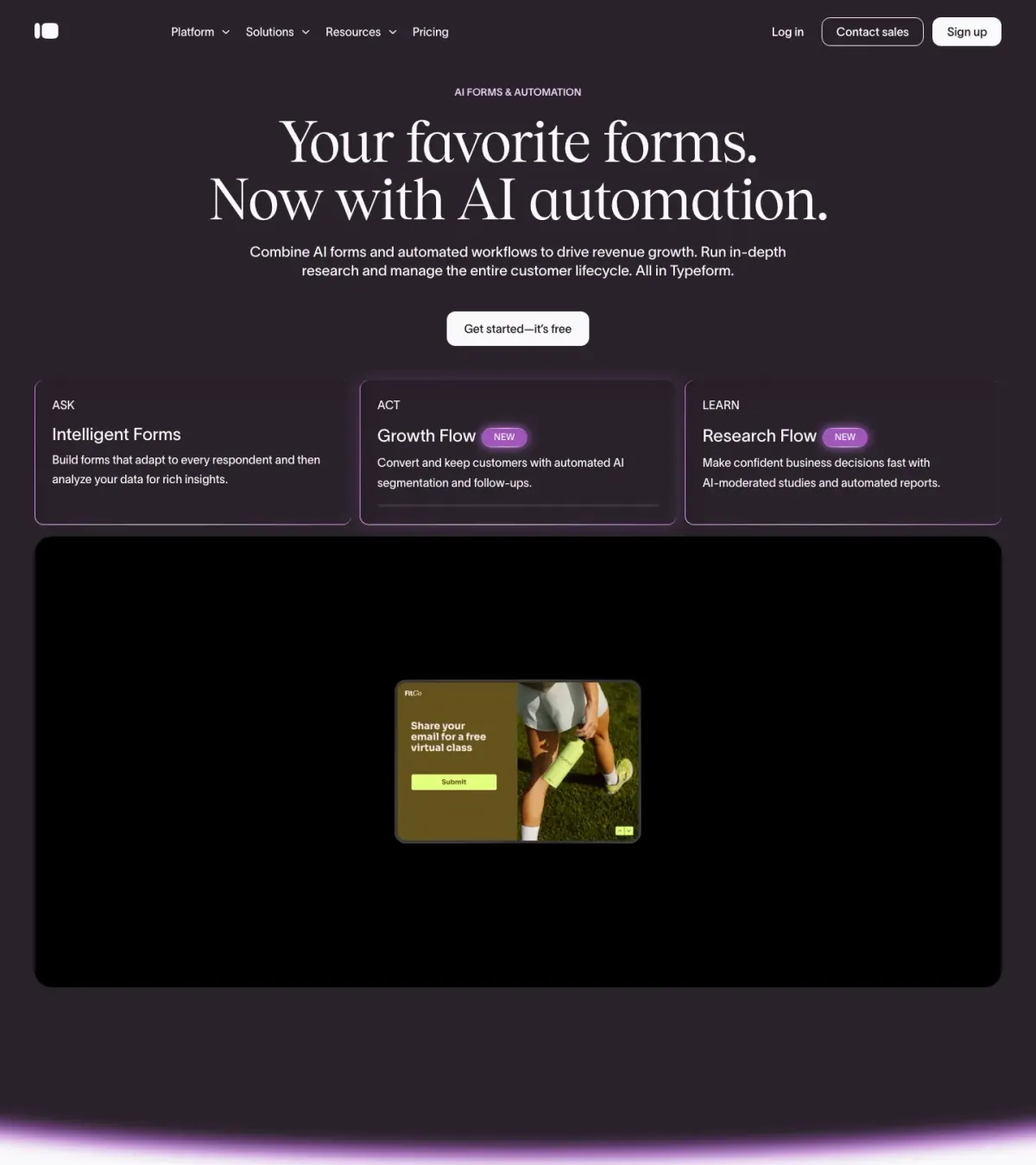 Typeform — Landing